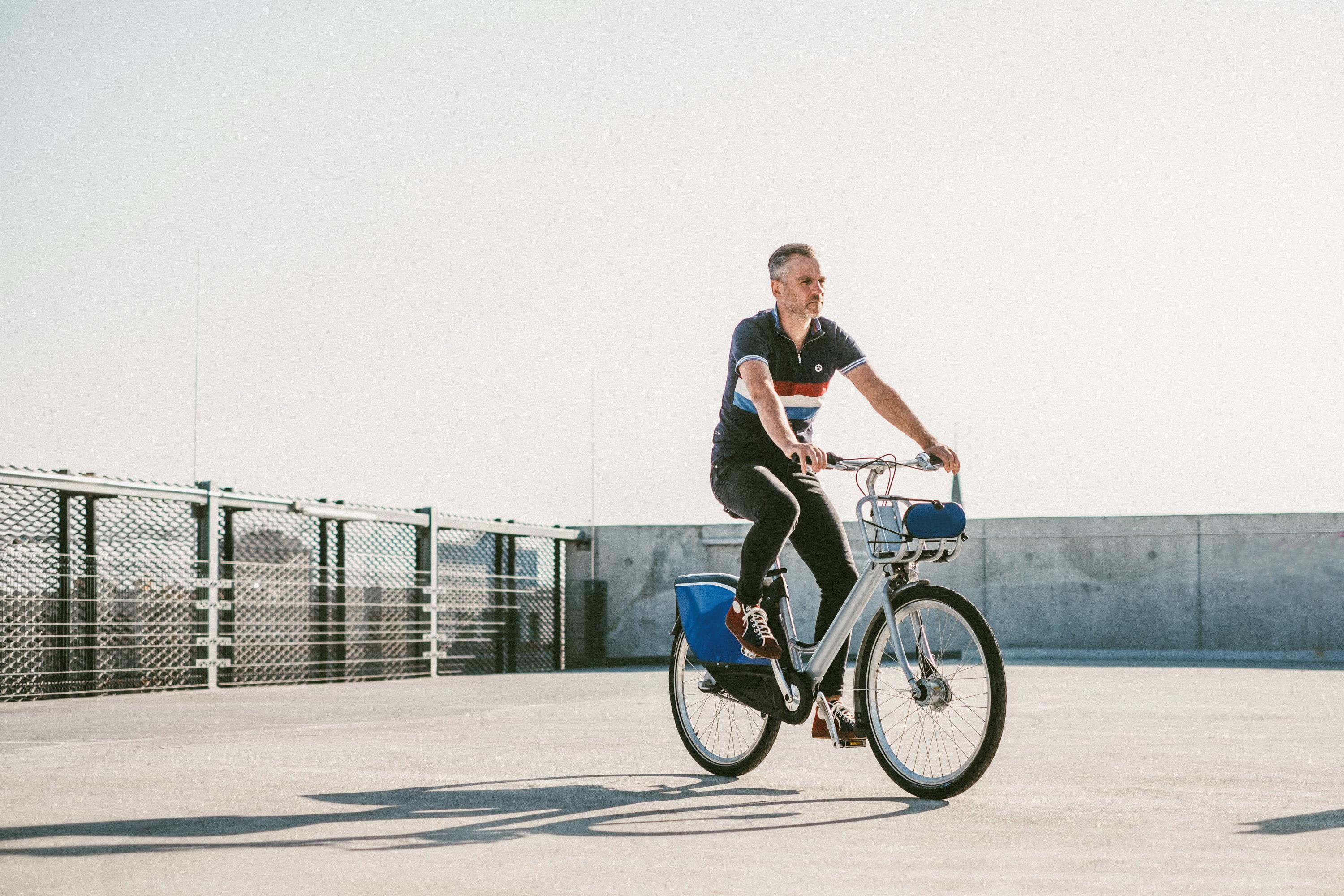 Man on a bike